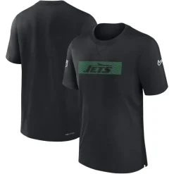 T-Shirts|Men^New York Jets Men's Nike Black Sideline Player Performance T-Shirt