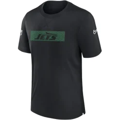 T-Shirts|Men^New York Jets Men's Nike Black Sideline Player Performance T-Shirt