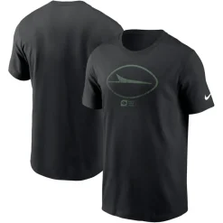 T-Shirts|Men^New York Jets Men's Nike Black Faded Essential T-Shirt