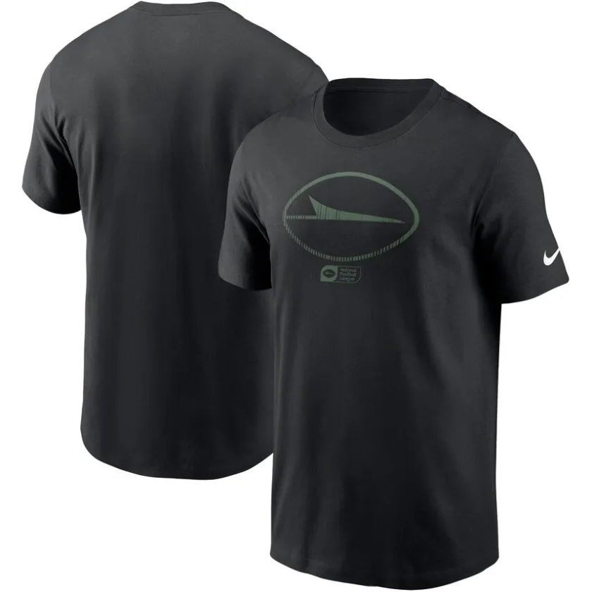 T-Shirts|Men^New York Jets Men's Nike Black Faded Essential T-Shirt