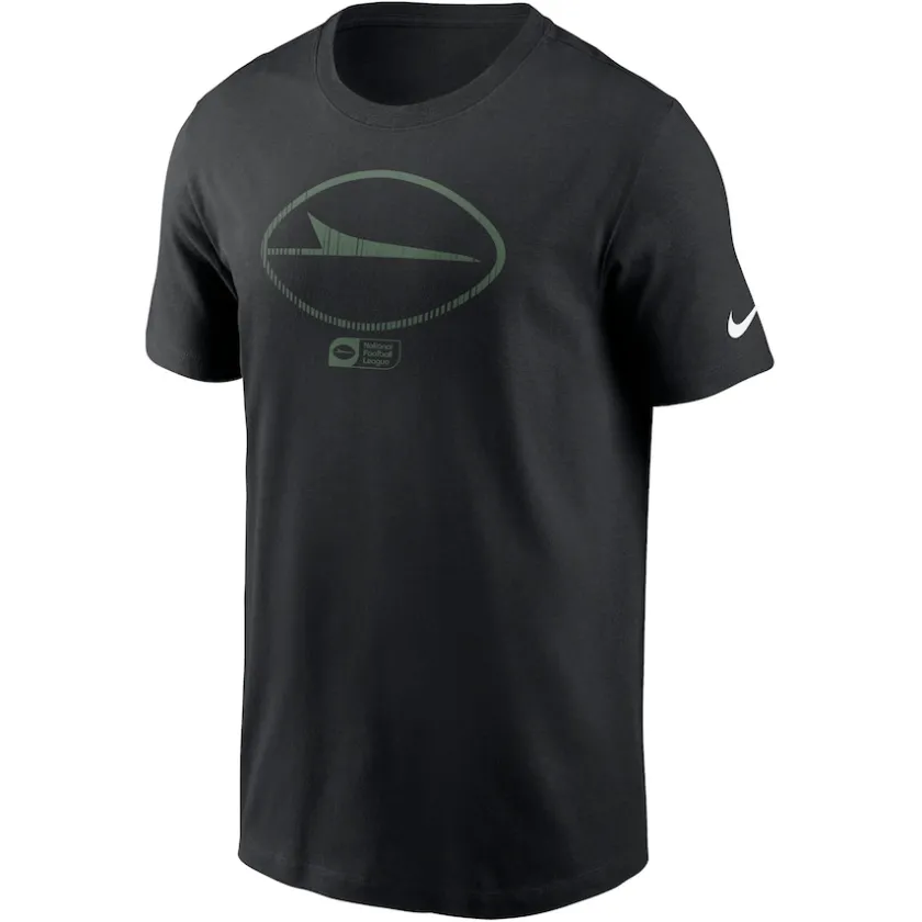 T-Shirts|Men^New York Jets Men's Nike Black Faded Essential T-Shirt