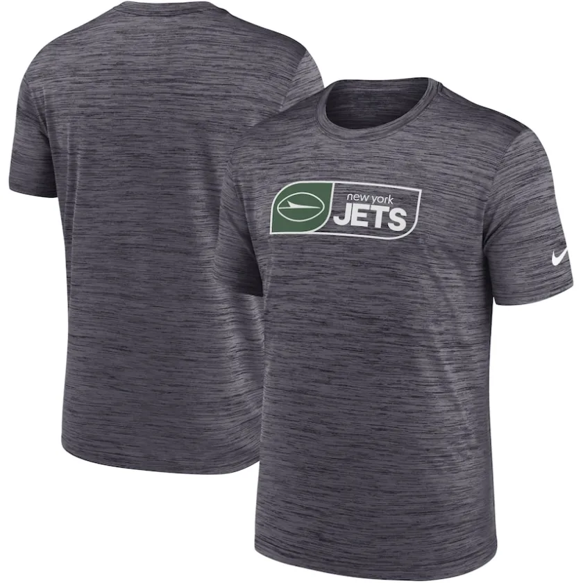 Big & Tall^New York Jets Men's Nike Black Big & Tall Velocity Jock Tag Performance T-Shirt