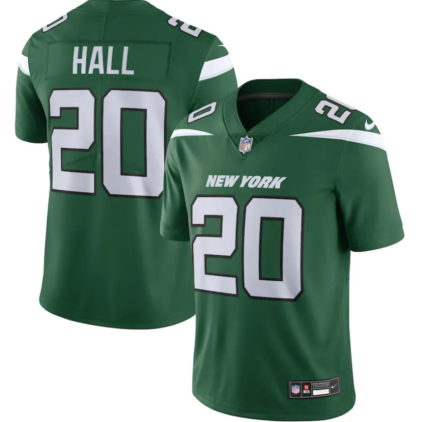 Jerseys|Men^New York Jets Men's Nike Breece Hall Gotham Green Vapor Untouchable Limited Jersey