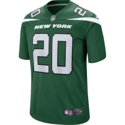 Replica^New York Jets Men's Nike Breece Hall Green Player Game Jersey