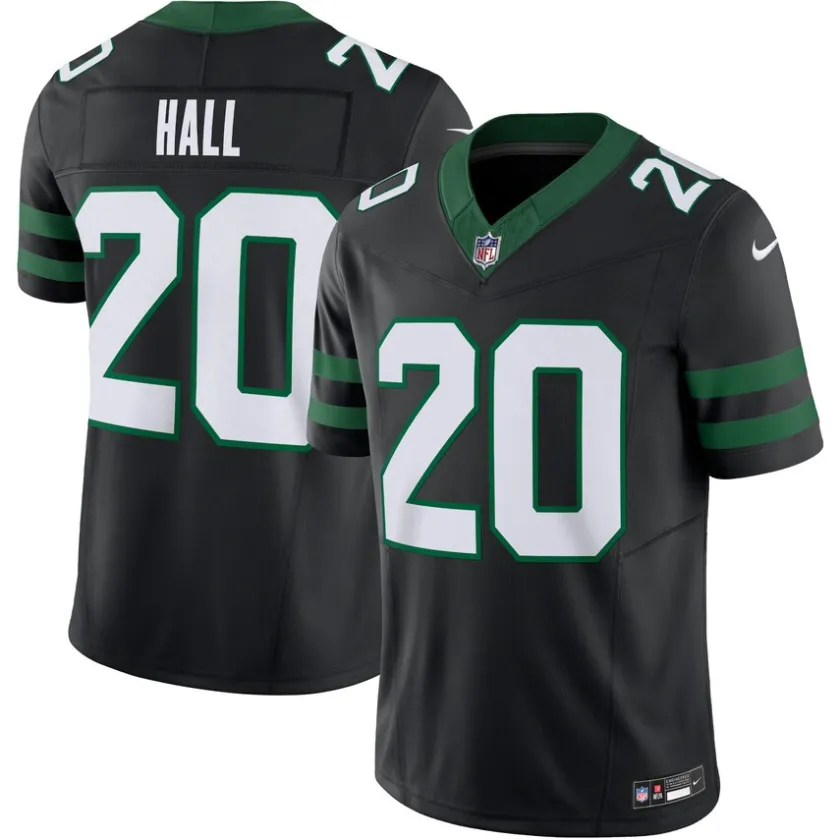 Jerseys|Men^New York Jets Men's Nike Breece Hall Legacy Black Alternate Vapor F.U.S.E. Limited Jersey