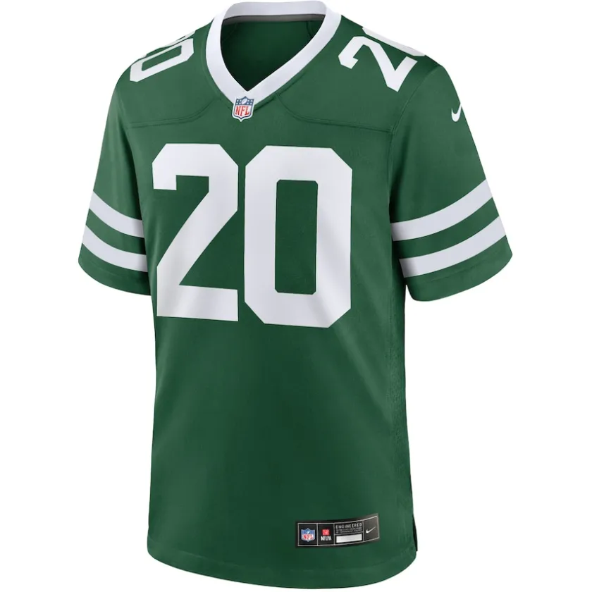 Jerseys|Men^New York Jets Men's Nike Breece Hall Legacy Green Game Jersey