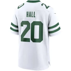 Jerseys|Men^New York Jets Men's Nike Breece Hall Legacy White Game Jersey