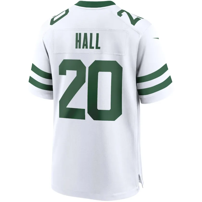 Jerseys|Men^New York Jets Men's Nike Breece Hall Legacy White Game Jersey