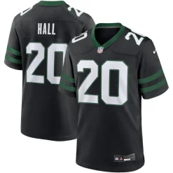 Jerseys|Men^New York Jets Men's Nike Breece Hall Legacy Black Alternate Game Jersey