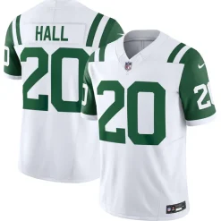Jerseys|Men^New York Jets Men's Nike Breece Hall White Classic Alternate Vapor F.U.S.E. Limited Jersey