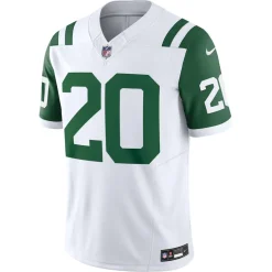Jerseys|Men^New York Jets Men's Nike Breece Hall White Classic Alternate Vapor F.U.S.E. Limited Jersey