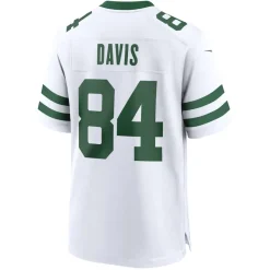 Replica^New York Jets Men's Nike Corey Davis Legacy White Game Jersey