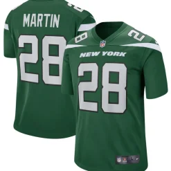 Replica|Throwback^New York Jets Men's Nike Curtis Martin Gotham Green Game Retired Player Jersey