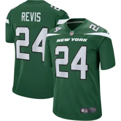 Replica|Throwback^New York Jets Men's Nike Darrelle Revis Gotham Green Retired Player Game Jersey