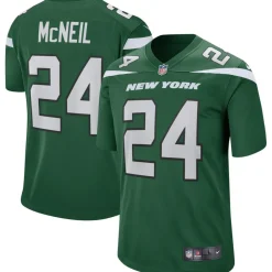 Replica|Throwback^New York Jets Men's Nike Freeman McNeil Gotham Green Game Retired Player Jersey