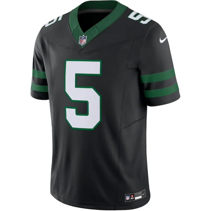 Jerseys|Men^New York Jets Men's Nike Garrett Wilson Legacy Black Alternate Vapor F.U.S.E. Limited Jersey