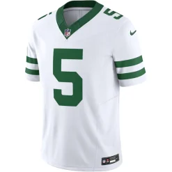 Nike Limited^New York Jets Men's Nike Garrett Wilson Legacy White Vapor F.U.S.E. Limited Jersey