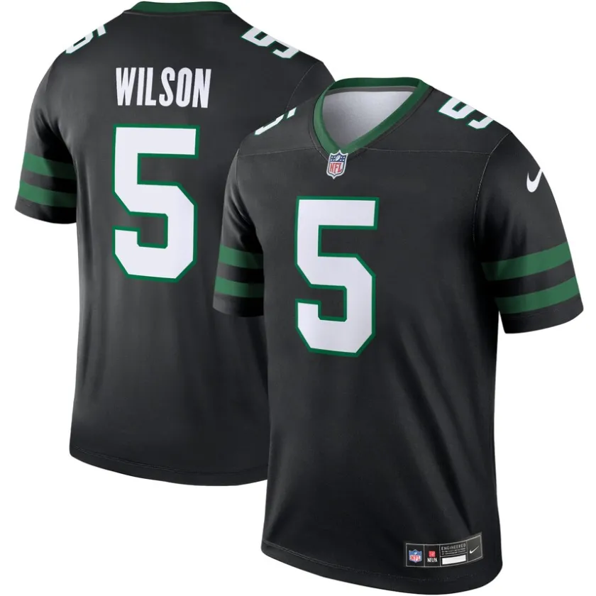Jerseys|Men^New York Jets Men's Nike Garrett Wilson Black Alternate Legend Player Performance Top