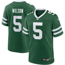 Jerseys|Men^New York Jets Men's Nike Garrett Wilson Legacy Green Game Jersey