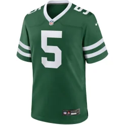 Jerseys|Men^New York Jets Men's Nike Garrett Wilson Legacy Green Game Jersey