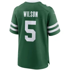 Jerseys|Men^New York Jets Men's Nike Garrett Wilson Legacy Green Game Jersey