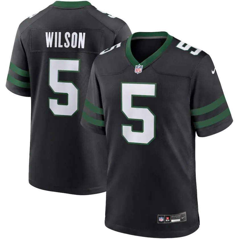 Jerseys|Men^New York Jets Men's Nike Garrett Wilson Legacy Black Alternate Game Jersey