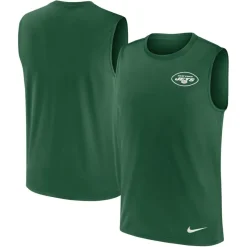 Tank Tops^New York Jets Men's Nike Green Muscle Tank Top