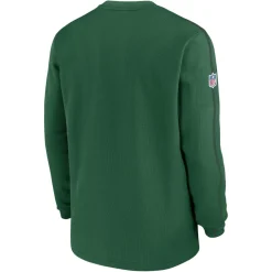 T-Shirts|Men^New York Jets Men's Nike Green Alternate Logo Coach Long Sleeve Top