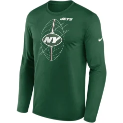 Long Sleeved^New York Jets Men's Nike Green Legend Icon Long Sleeve T-Shirt