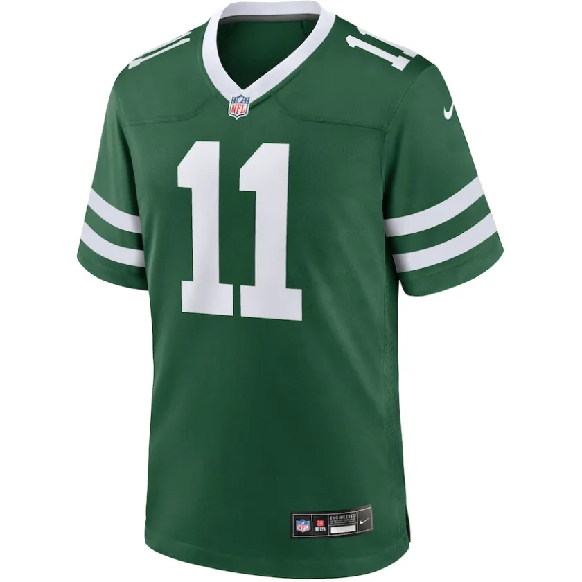 Nike Game^New York Jets Men's Nike Jermaine Johnson II Legacy Green Game Jersey