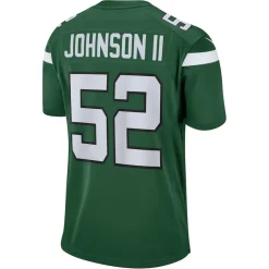 Replica^New York Jets Men's Nike Jermaine Johnson II Green Player Game Jersey