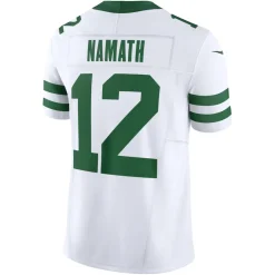 Nike Limited^New York Jets Men's Nike Joe Namath Legacy White Vapor F.U.S.E. Limited Jersey