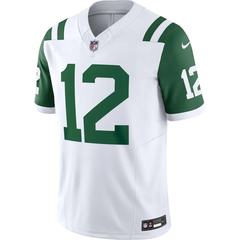 Jerseys|Men^New York Jets Men's Nike Joe Namath White Classic Alternate Vapor F.U.S.E. Retired Player Limited Jersey