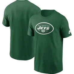 T-Shirts|Men^New York Jets Men's Nike Kelly Green Rewind Logo Essential T-Shirt