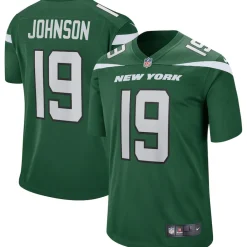 Replica|Throwback^New York Jets Men's Nike Keyshawn Johnson Gotham Green Game Retired Player Jersey