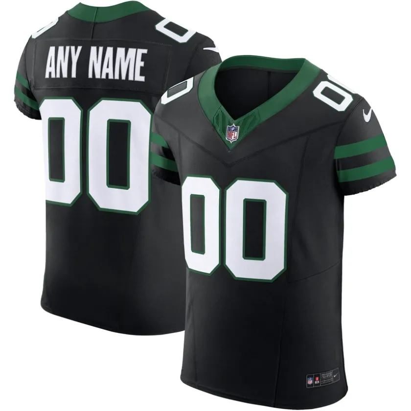 Jerseys|Men^New York Jets Men's Nike Legacy Black Alternate Vapor F.U.S.E. Elite Custom Jersey