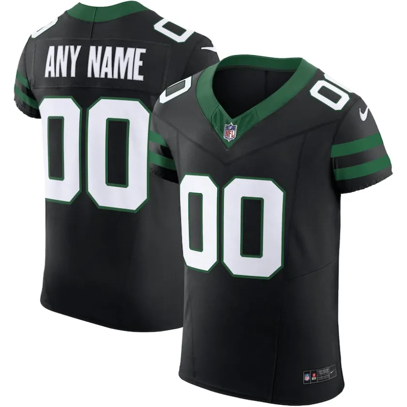 Jerseys|Men^New York Jets Men's Nike Legacy Black Alternate Vapor F.U.S.E. Elite Custom Jersey