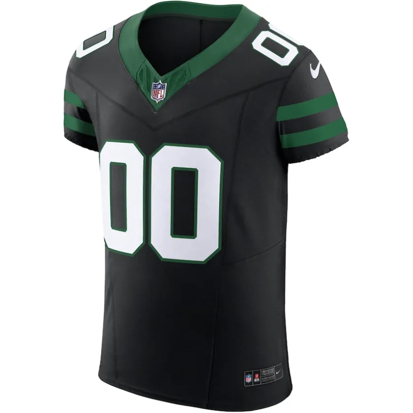 Jerseys|Men^New York Jets Men's Nike Legacy Black Alternate Vapor F.U.S.E. Elite Custom Jersey
