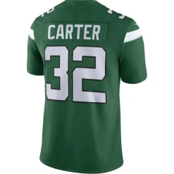 Nike Limited^New York Jets Men's Nike Michael Carter Green Vapor F.U.S.E. Limited Jersey