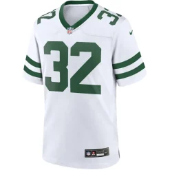 Replica^New York Jets Men's Nike Michael Carter Legacy White Game Jersey