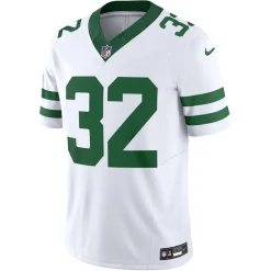 Nike Limited^New York Jets Men's Nike Michael Carter Legacy White Vapor F.U.S.E. Limited Jersey
