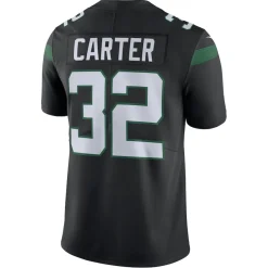Nike Limited^New York Jets Men's Nike Michael Carter Black Vapor Untouchable Limited Jersey