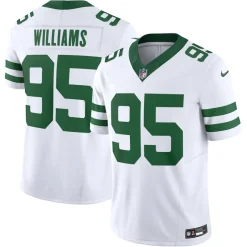 Jerseys|Men^New York Jets Men's Nike Quinnen Williams Legacy White Vapor F.U.S.E. Limited Jersey