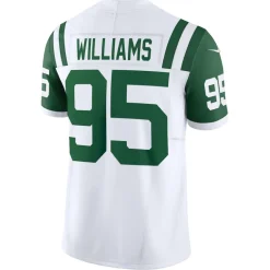 Jerseys|Men^New York Jets Men's Nike Quinnen Williams White Classic Alternate Vapor F.U.S.E. Limited Jersey