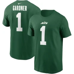 T-Shirts|Men^New York Jets Men's Nike Sauce Gardner Green Name & Number T-Shirt