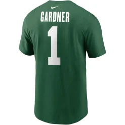 T-Shirts|Men^New York Jets Men's Nike Sauce Gardner Green Name & Number T-Shirt