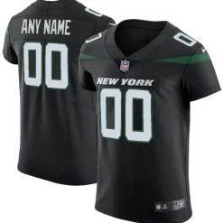 Nike Elite^New York Jets Men's Nike Stealth Black Vapor Untouchable Elite Custom Jersey