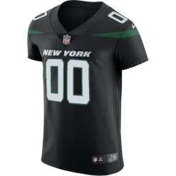 Nike Elite^New York Jets Men's Nike Stealth Black Vapor Untouchable Elite Custom Jersey