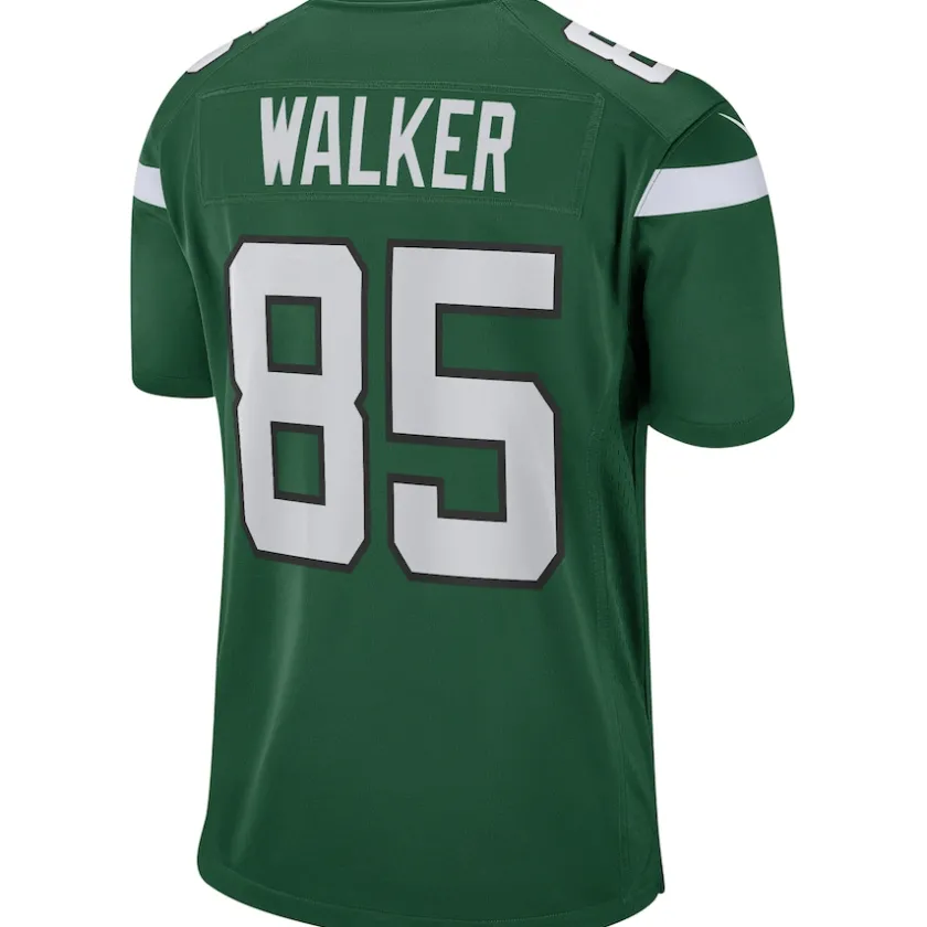 Replica|Throwback^New York Jets Men's Nike Wesley Walker Gotham Green Game Retired Player Jersey