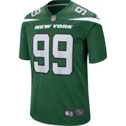 Replica^New York Jets Men's Nike Will McDonald IV Gotham Green Game Jersey